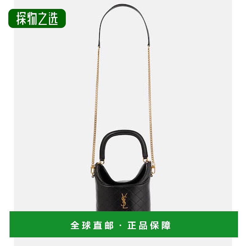 1h可退 香港直邮Saint Laurent 圣罗兰 女士 Gaby 皮革水桶包