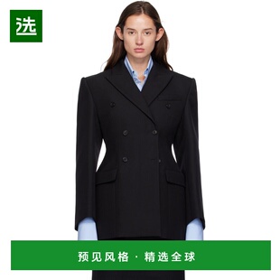 1h可退 香港直邮wardrobenyc 女士 黑色 Double Breasted Contour