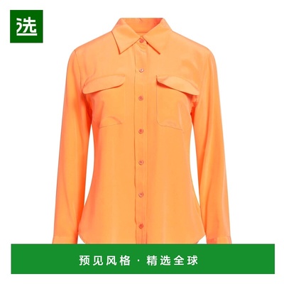 1h可退 香港直邮EQUIPMENT 女士 Blouses 真丝衬衫 orange橙色 舒
