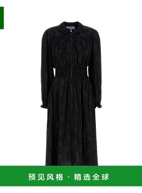 1h可退 香港直邮Prada 普拉达 女士 黑色提花连衣裙 P3Q24RSOOO17