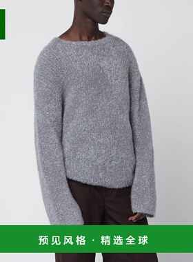 1h可退 香港直邮Séfr 男士 Jermaine 灰色毛圈纱线毛衣 FW25JERM