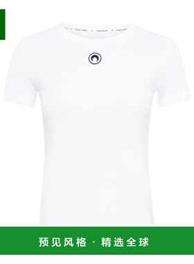 香港直邮MARINE SERRE 女士T恤 WTT012ACJER0008WH10-0 SS2025