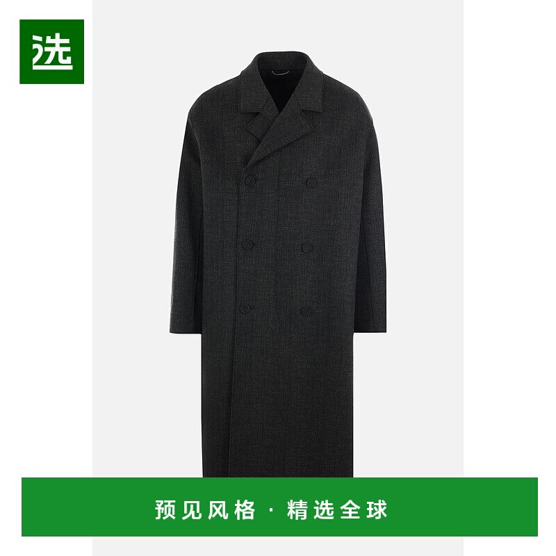 1h可退 香港直邮DIOR 迪奥 男士 双排扣羊毛大衣 343C351A094外套