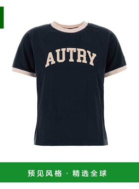 1h可退 香港直邮AUTRY 女士T恤 TSPWI6CV AW2025 蓝色 Dark blue