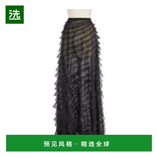 香港直邮Dior 611J06A6605迪奥 真丝欧根纱半身裙