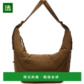 香港直邮Lemaire Game 男士 1h可退 棕色大号 Soft 单肩包 BG0105