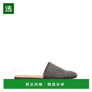 1h可退 香港直邮marsell 女士 Mules 木屐 black黑色 舒适时尚