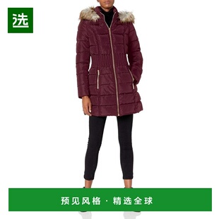 1h可退 【美国直邮】Laundry By Shelli Segal 女士 3 4 长款羽绒