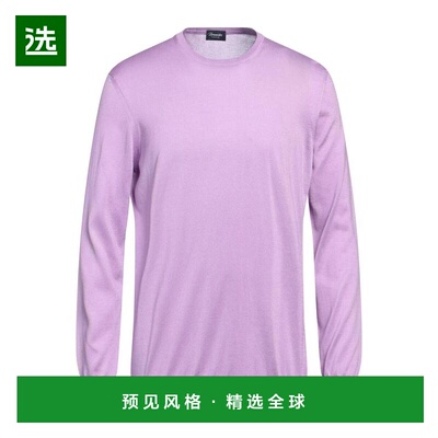 【美国直邮】DRUMOHR 男装针织衫 100 棉圆领长袖毛衣 轻质单色设