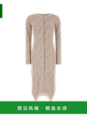 1h可退 香港直邮Fendi 芬迪 女士 提花连衣裙 FZDD42ATPW长袖修身