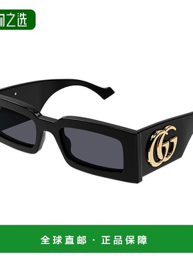 1h可退 香港直邮Gucci 古驰 女士 GG1425S col. 001 全黑灰色太阳