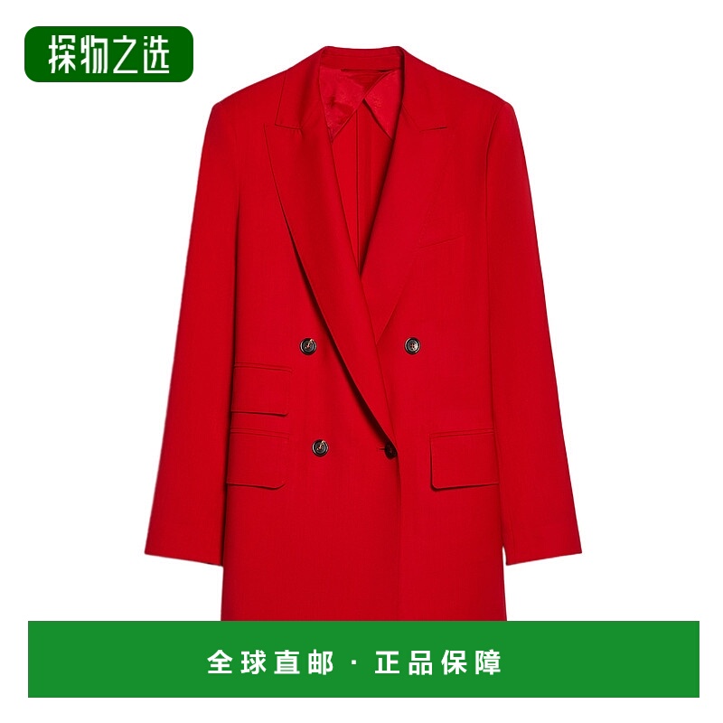 香港直邮Max Mara 直筒西装外套 1046024106羊毛