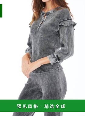 1h可退 【美国直邮】sundays Wren Pullover 黑色女士毛衣 柔软亲