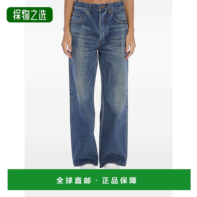 香港直邮Celine 思琳 女士 阔腿牛仔裤 RP09W930F口袋