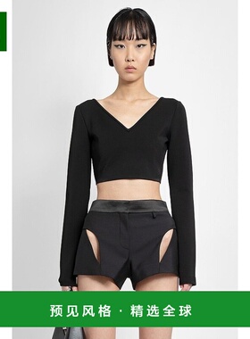 香港直邮Givenchy 短款长袖V领罩衫女装纪梵希上衣 BW60X2301F