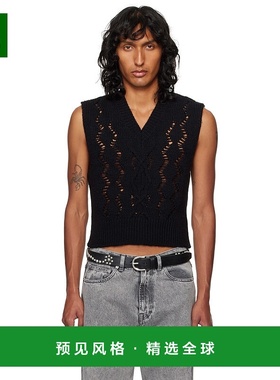 1h可退 香港直邮Our Legacy 男士 黑色 Cable Michigan 马甲 M424