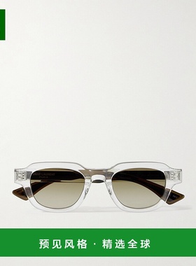 香港直邮Saint Laurent 圣罗兰 女士 D形框醋纤镀银太阳眼镜 SL79