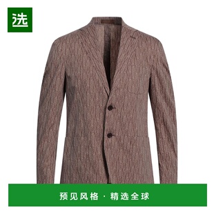 1h可退 香港直邮Corneliani 克莱利亚尼 男士 西装外套 brown棕色