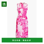 1h可退 SS24S1D13 印花棉混纺罗缎中长连衣裙 香港直邮Erdem 女士
