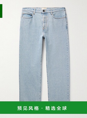 1h可退 香港直邮The Row 男士 腰带环牛仔长裤 501W2193 blue蓝色