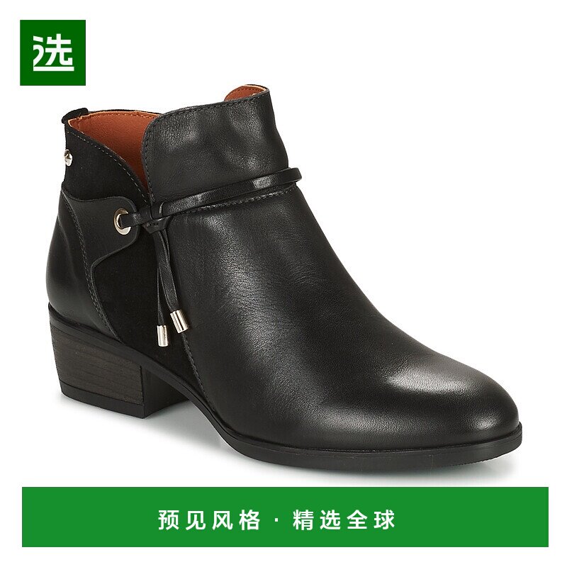 欧洲直邮Pikolinos 派高雁 DAROCA 女士鞋子短筒靴 W1U-8505-BLAC