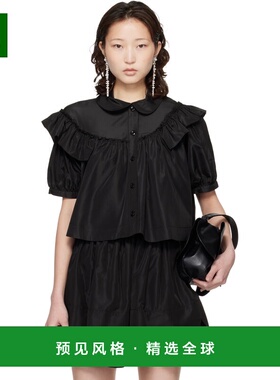 1h可退 香港直邮Simone Rocha 蒙娜·罗莎 女士 黑色 Cropped Puf