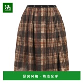 女士半身裙 1h可退 香港直邮R13 R13WR468R582BPLAIDWITHTURQUOIS