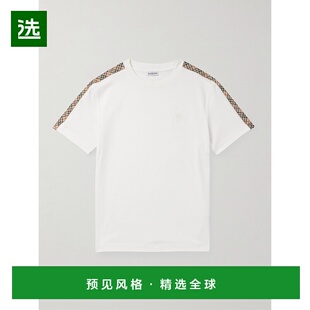 Burberry 巴宝莉 男士 標誌刺繡圓領 T 卹 8106246