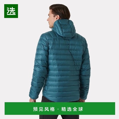 欧洲直邮Helly Hansen 男士青绿色聚酰胺Verglas连帽羽绒服2.