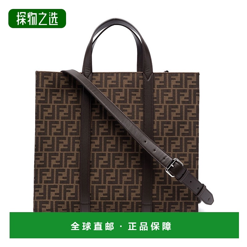 FENDI芬迪 男士手提包 TVA390AG0MF19KW牛皮托特包单肩包