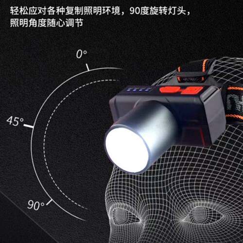 跨境新款强光JS-929照明射铝合金伸缩白变焦远头灯激光户长外续航