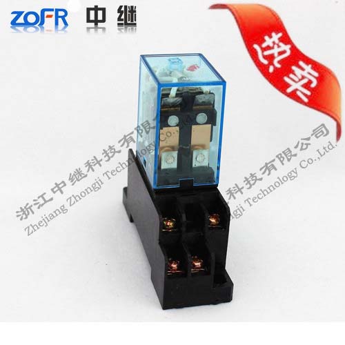 中继小型中间继电器220V直流36V银触点电磁继电器 JQX-13F