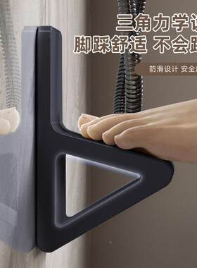 浴室防滑洗脚登卫生间淋浴洗脚免打孔QYX老脚垫壁挂孕人妇洗脚澡