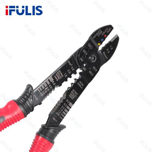 FS-051断 多线功能压钳预绝IFULIS/缘端接线端子压接钳电工剥子线