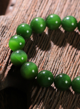 安道子天然和田玉手串高质量官方企业店正品带证书多款可选可回收