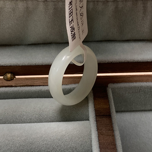 安道子精品天然新疆和田玉羊脂白玉戒指官方企业店正品可回收