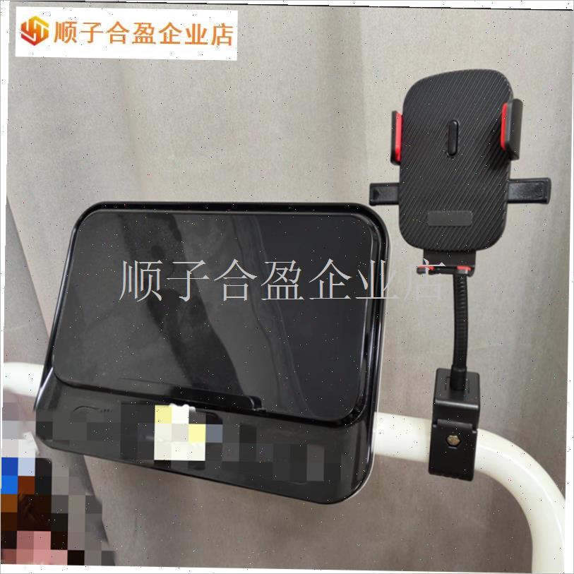 户外直播b金属软管垂钓手机支架固定夹轮椅手机夹加厚蟹钳夹护拦.