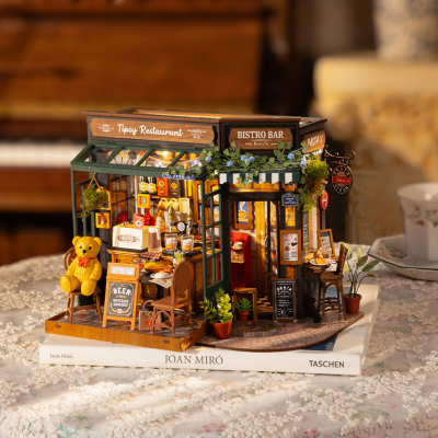 若来小熊餐吧diy小屋积木