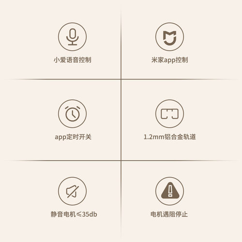 已接入米家APP智能电机无线遥控语音静音开合电动卷帘电机套装