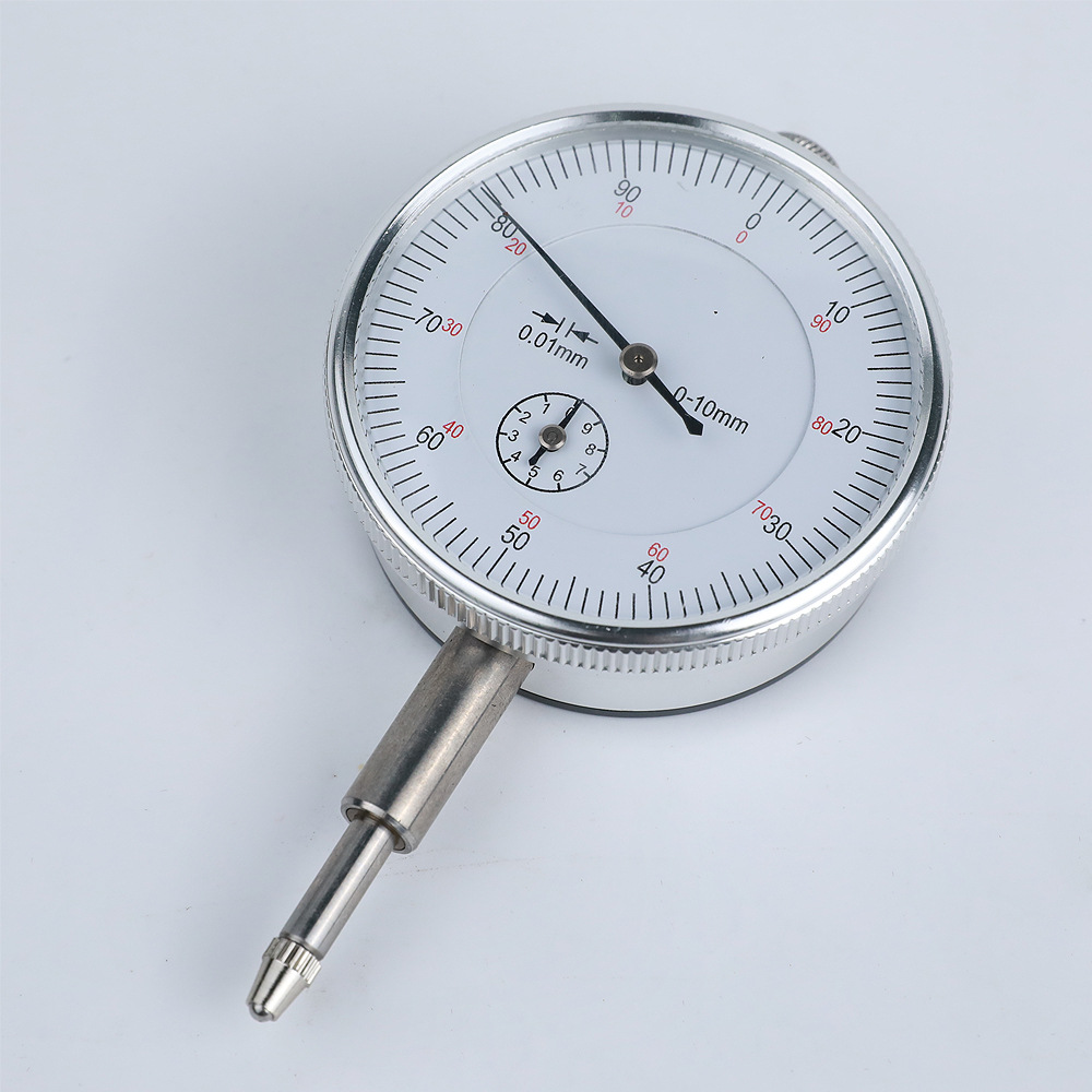 机械式指针百分表0-10mm精度0.01mm万向磁性表座指示表