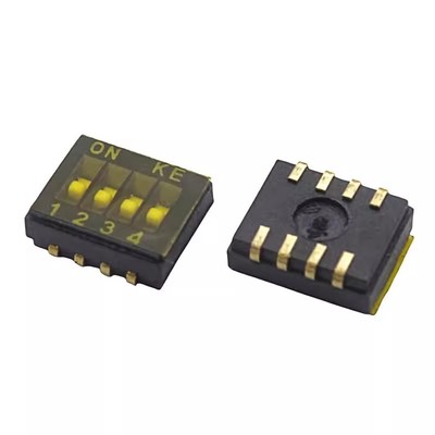 内弯 1.27MM-1P2P3P4P5P6P8P位 DSHP04TJGER 台湾KE拨码开关 包脚