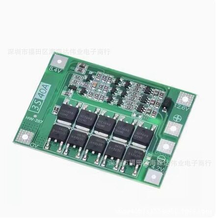 3串/4串 40A 60A锂离子电池充电器保护板均衡/增强版可启动电钻