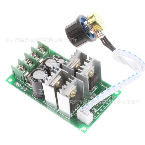 PWM直流电机调速器6V12V24V36V48V60支持PLC模拟量0-5V单片机控制