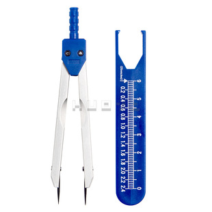 金属(纯铜质)分规、圆规 测心电图医用分规 带刻度带套分规