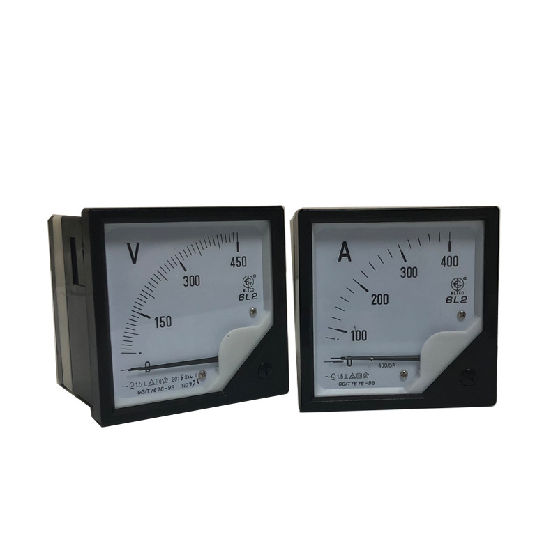 普莱达交流指针式电流表6L2-V指针式电压表6L2-A频率表功率因数表