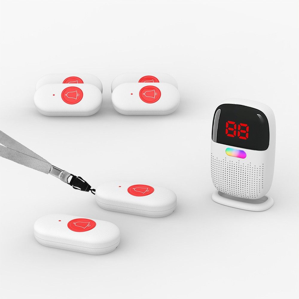 无线闪光震动门铃智能适老人呼叫器呼叫器路路4分区3紧急改造老系,电子/电工,智能一键呼救报警器,淘宝优惠券,粉丝福利购,淘宝优惠卷