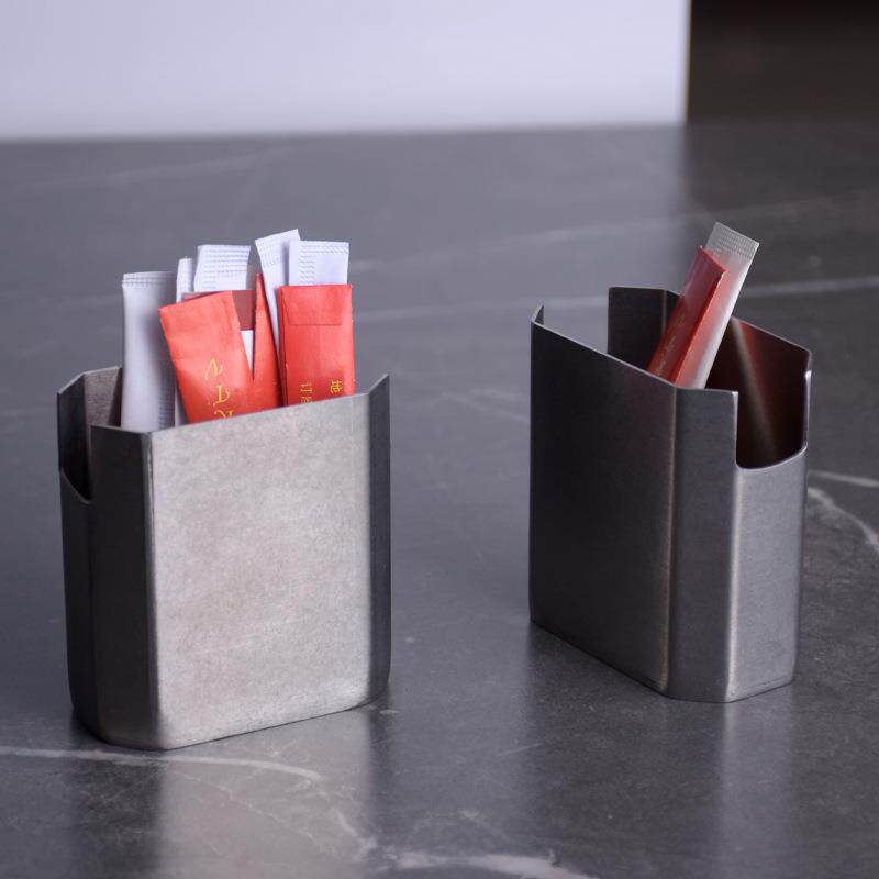 餐厅酒店不锈钢牙签筒日式复古牙签盒家用牙签收纳罐牙签收纳
