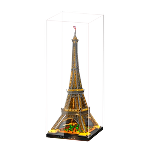 BrickBling适用乐高埃菲尔铁塔积木灯光展示盒灯饰10307底座柜子
