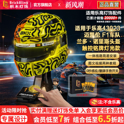 43023迈凯伦F1诺里斯头盔灯饰