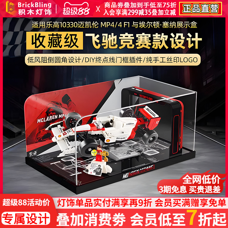 迈凯伦MP4/4FI乐-高10330展示盒